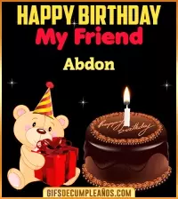 GIF Happy Birthday My Friend Abdon